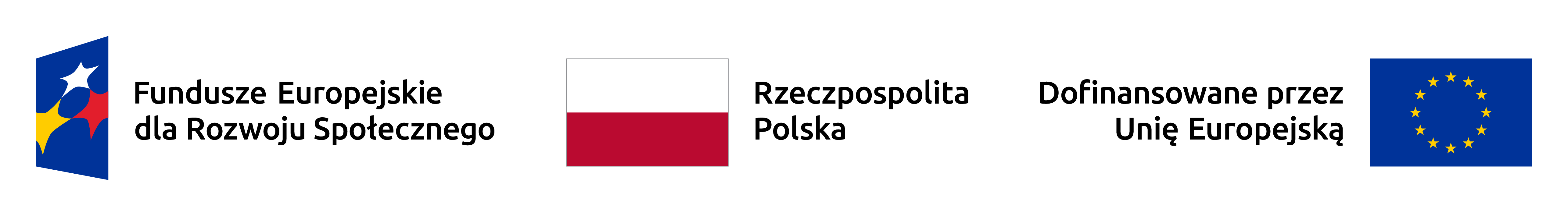 Logotypy: Fundusze Europejskie dla Rozwoju Spo�ecznego, Rzeczpospolita Polska, Dofinansowane przez Uni� Europejsk�